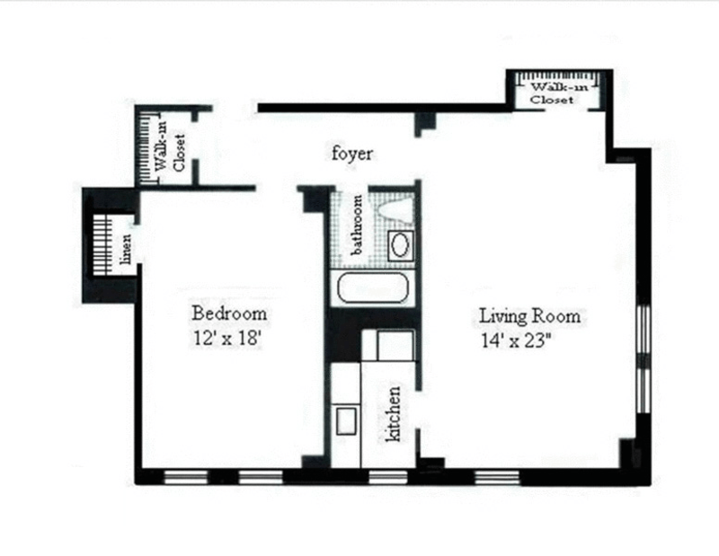 Floorplan for 470 West 24th Street, 5A