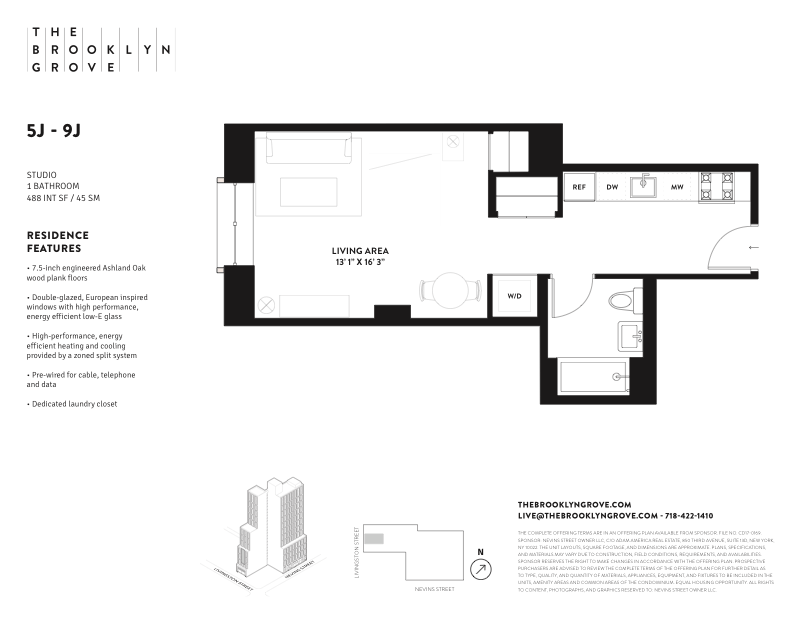Floorplan for 10 Nevins Street, 8J