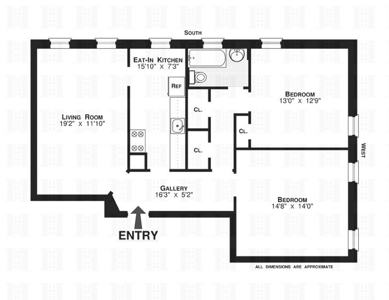 Floorplan for 811 Walton Avenue, A24