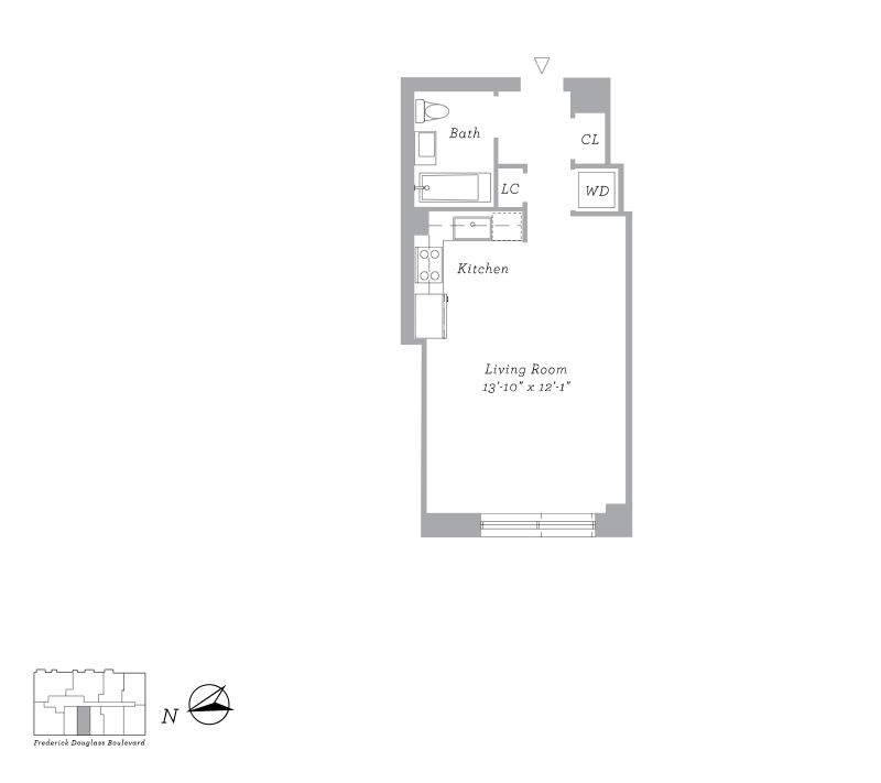 Floorplan for 2280 Frederick Douglass, 5G