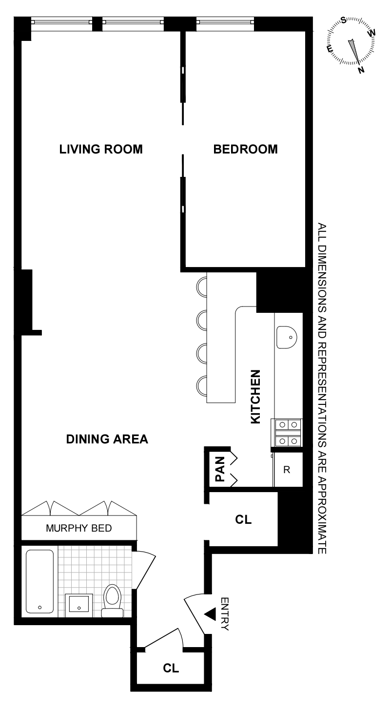 Floorplan for 18 East 12th Street, 2A