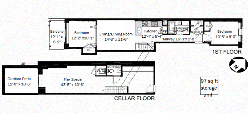 Floorplan for 830 Halsey Street, 1A