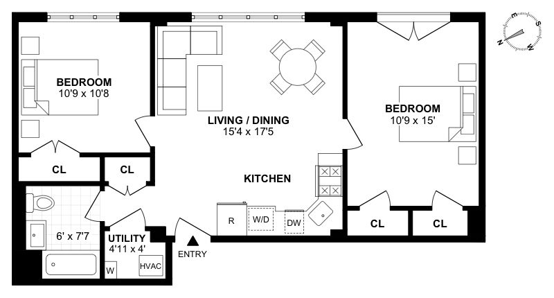 Floorplan for 326 Bond Street, 2F