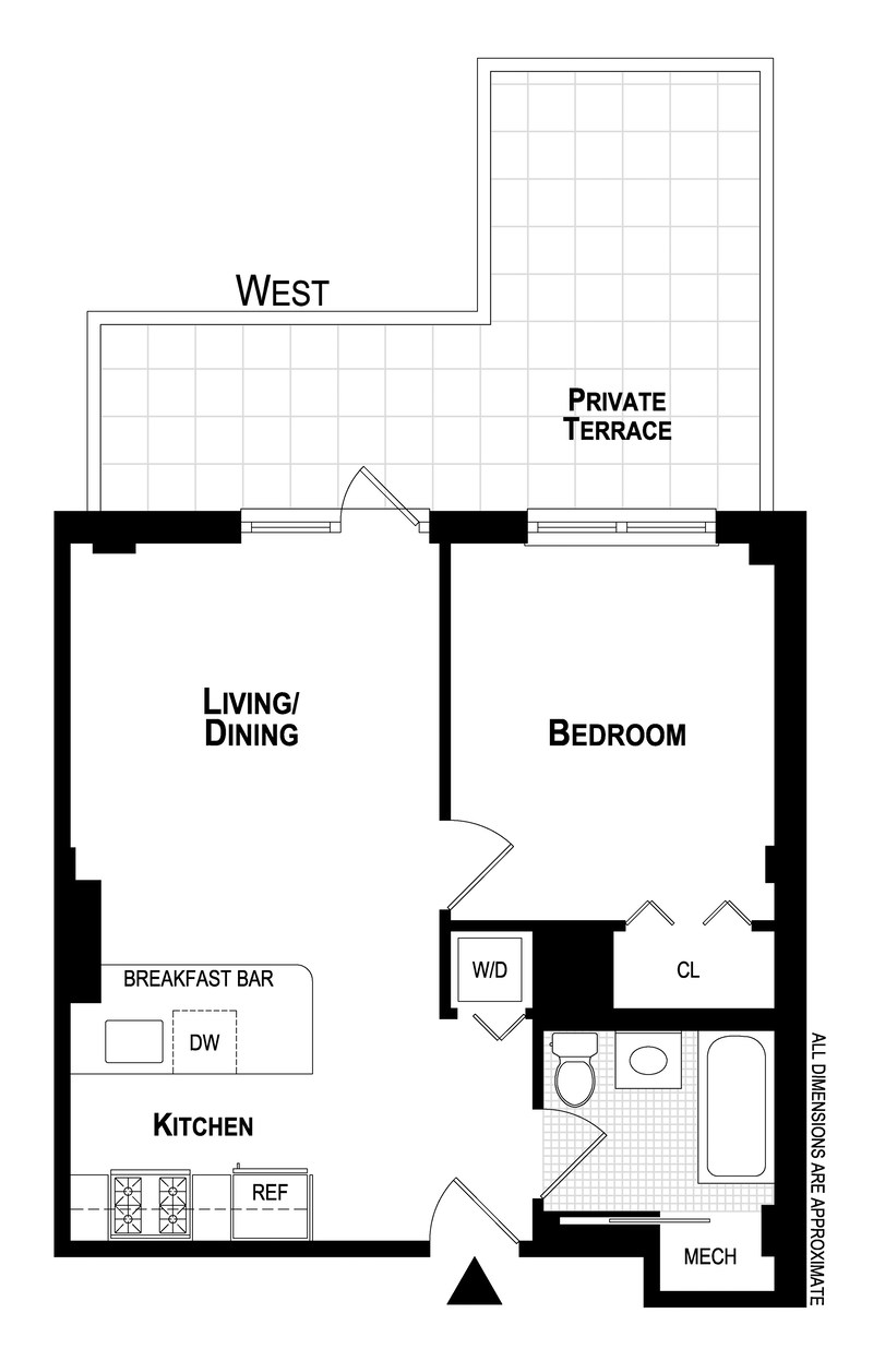 Floorplan for 2101 Eighth Avenue, 2D