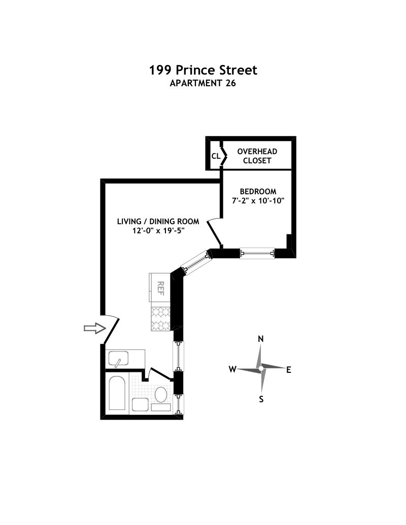 Floorplan for 199 Prince Street, 26