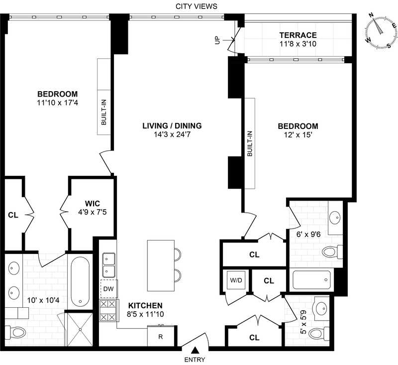 Floorplan for 1125 Maxwell Lane, 726
