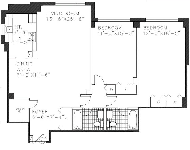Floorplan for East 84th Street