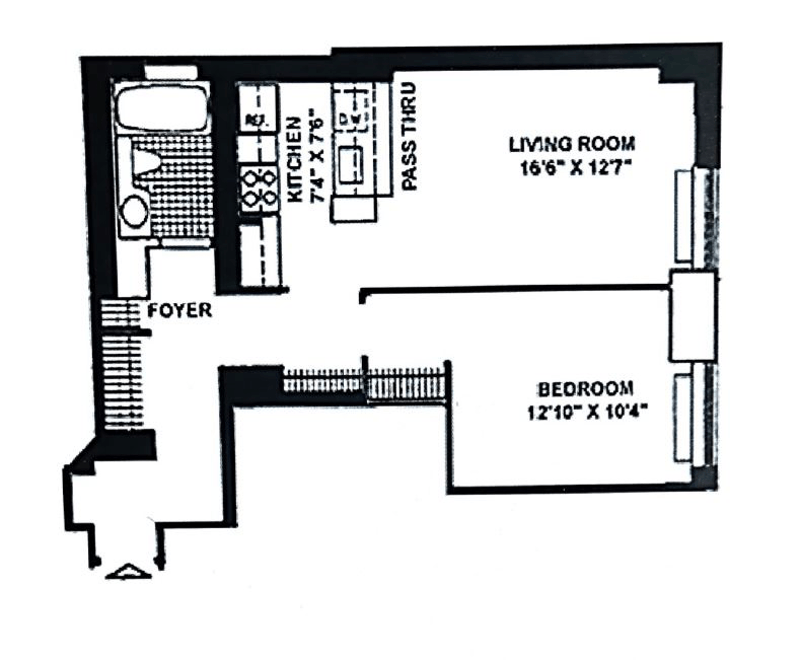 Floorplan for 250 East 40th Street, 3A