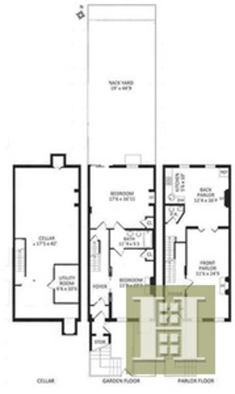 Floorplan for 521 Macon Street, 1