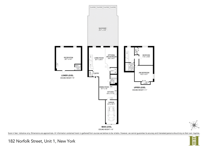 Floorplan for 182 Norfolk Street, TH1