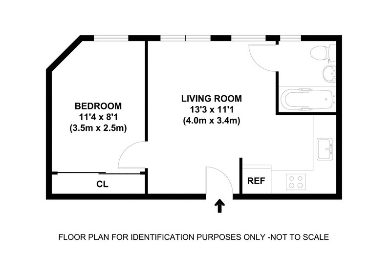 Floorplan for Brand New Renovation - 1 Bedroom