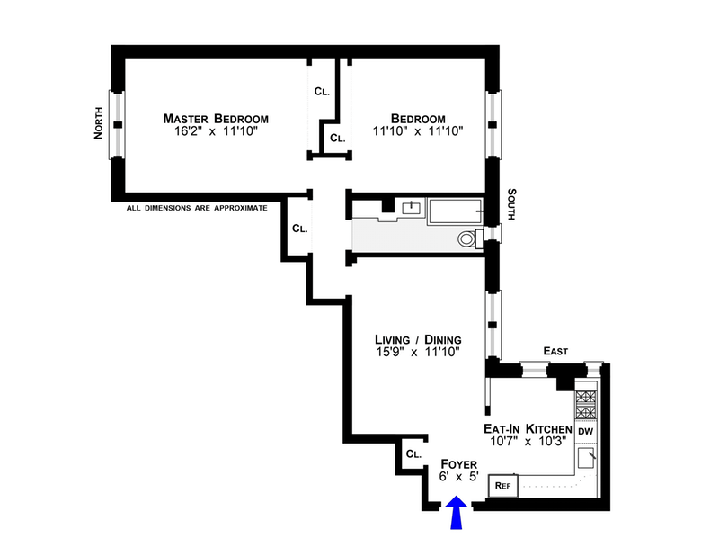 Floorplan for 225 Lincoln Place, 2C