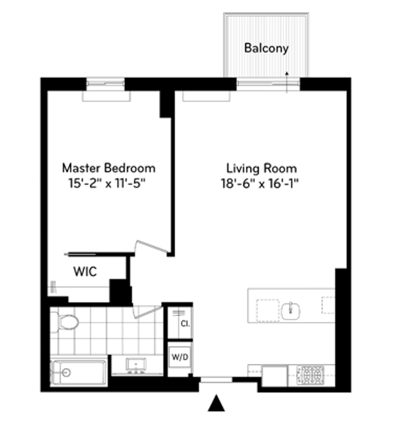 Floorplan for 333 Rector Place, 1411
