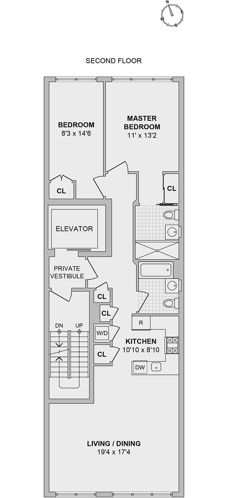 Floorplan for 215 West 122nd Street, 2