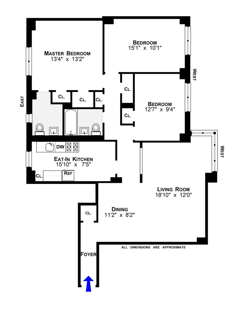 Floorplan for 385 Grand Street