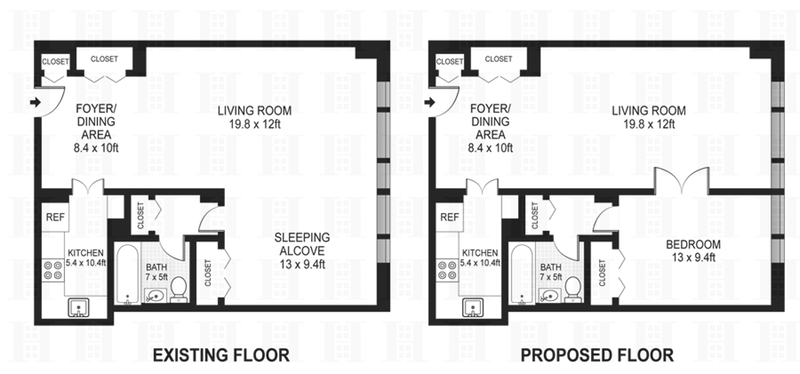 Floorplan for 165 West 66th Street, 12R