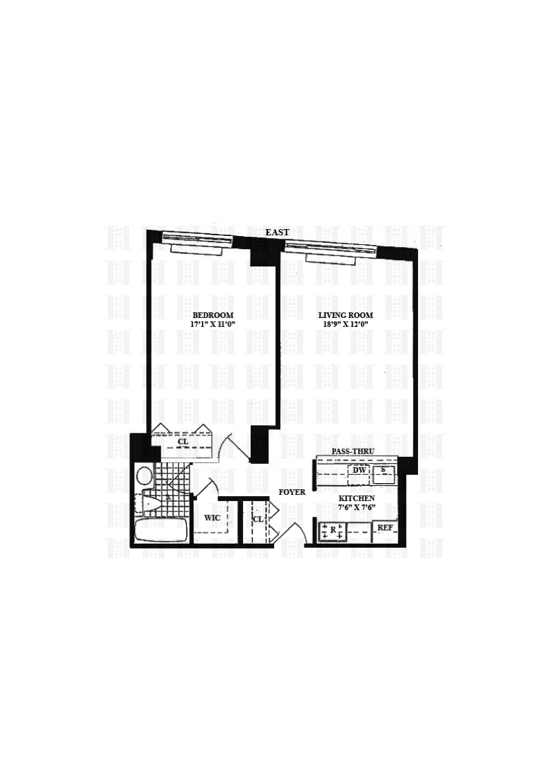 Floorplan for 2373 Broadway, 704