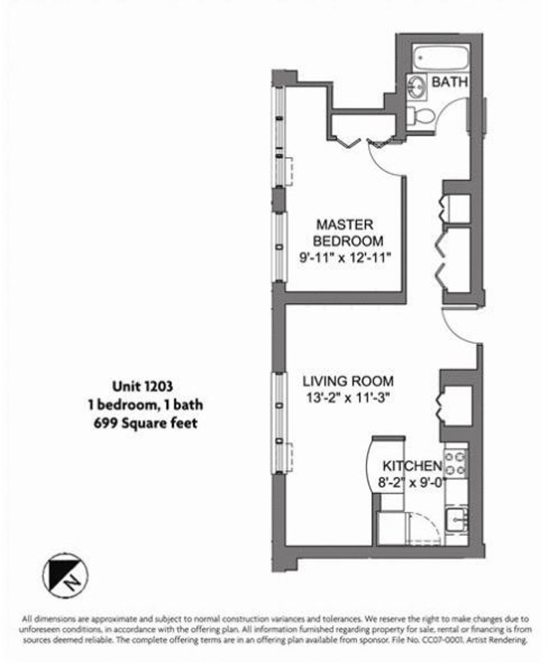 Floorplan for 130 Bradhurst Avenue, 1203