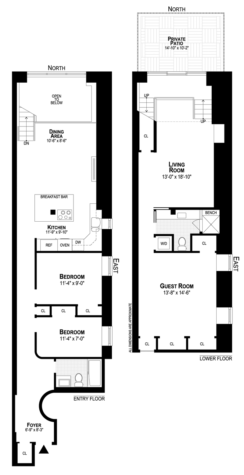 Floorplan for 155 West 80th Street