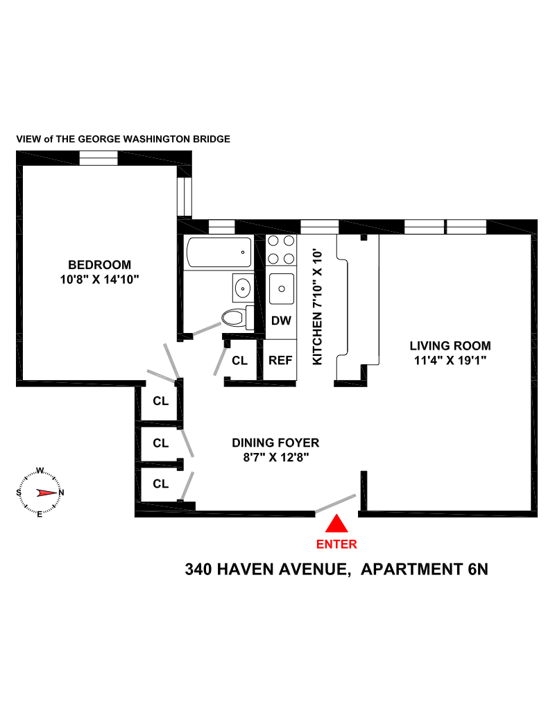Floorplan for 340 Haven Avenue