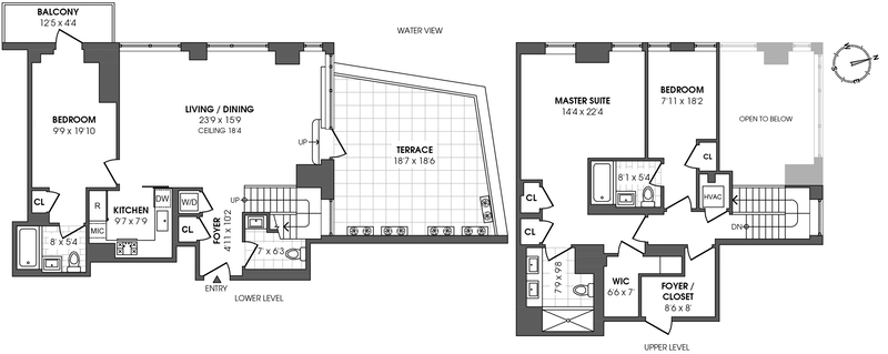 Floorplan for 34 North 7th St, PH1C