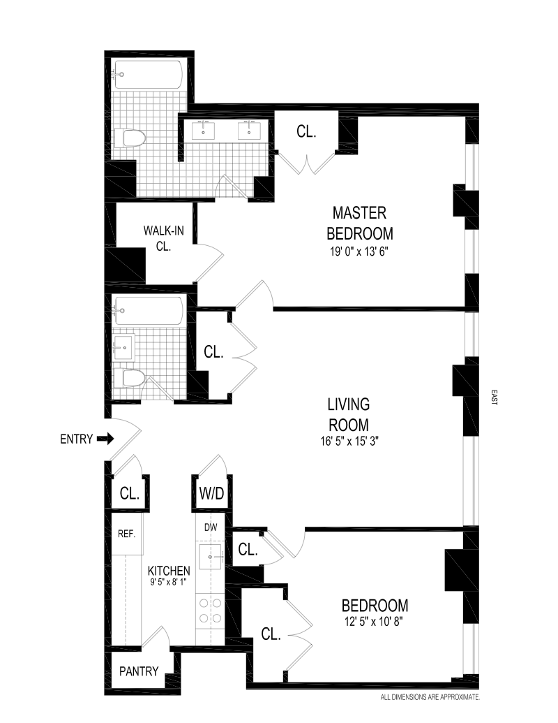 Floorplan for 56 Seventh Avenue, 5LK