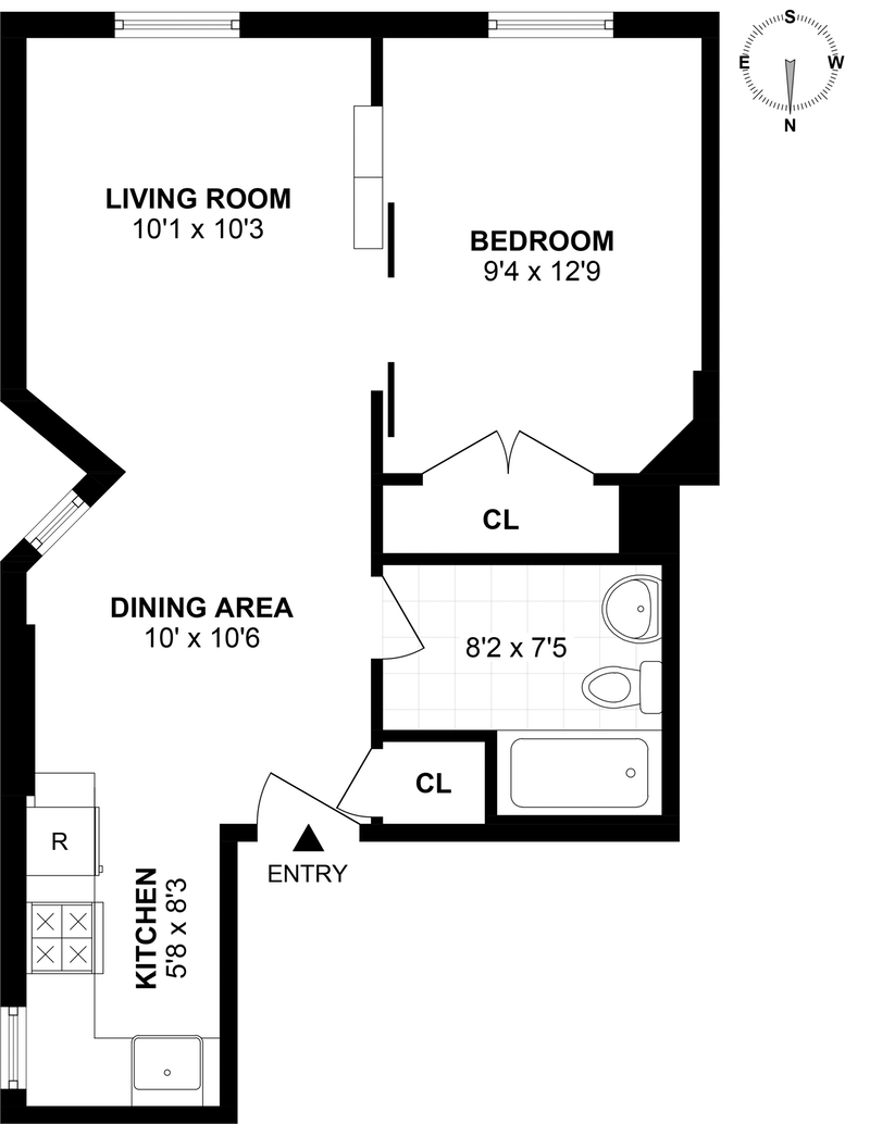 Floorplan for 133 Grand Street  Jersey, 3B
