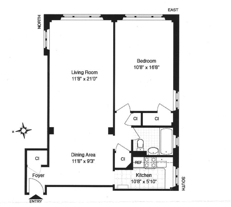 Floorplan for 100 Remsen Street, 2F