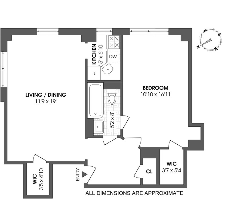 Floorplan for 230 Riverside Drive, 2N