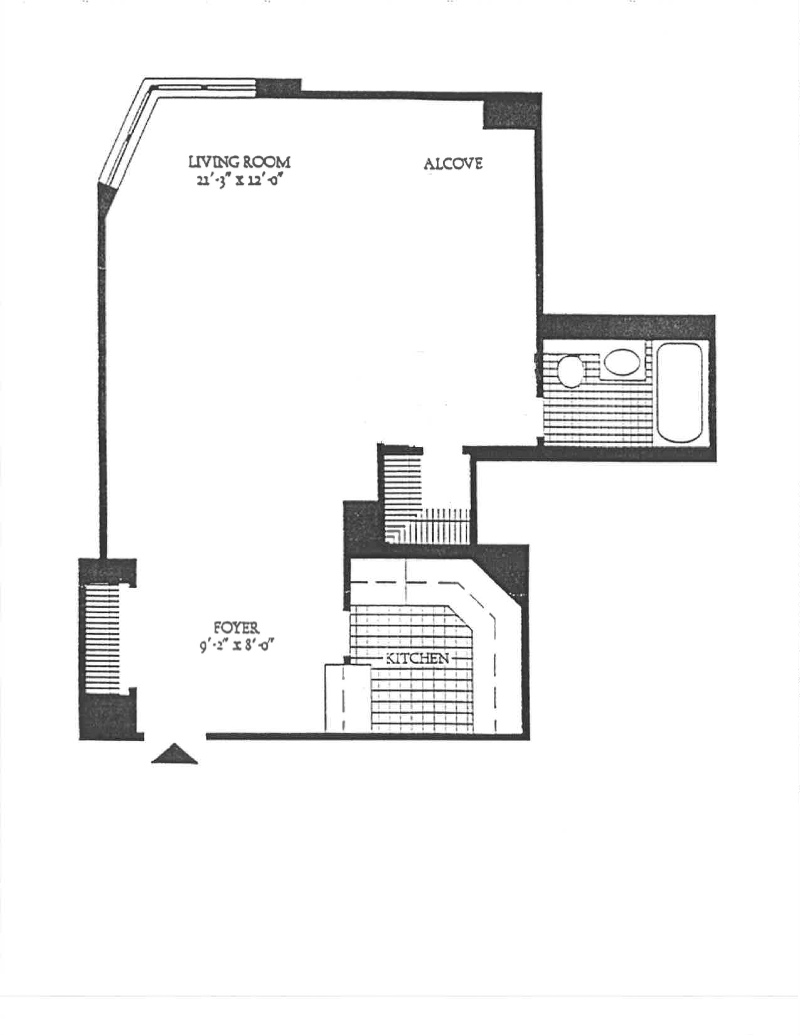 Floorplan for 300 East 40th Street, 32L