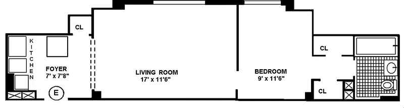 Floorplan for 15 West 84th Street, 6E