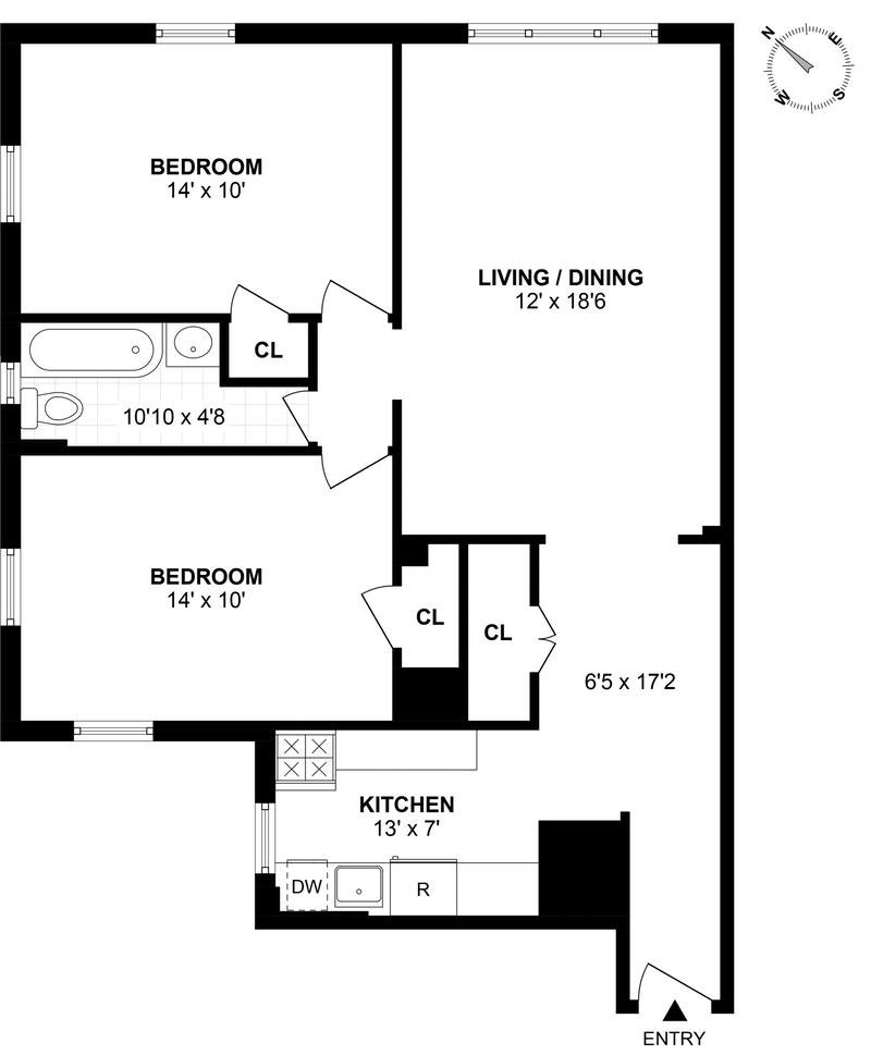 Floorplan for 2 Grace Court, 4H