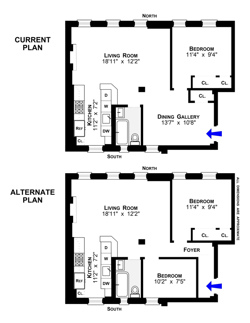 Floorplan for 309 West 93rd Street, 5C