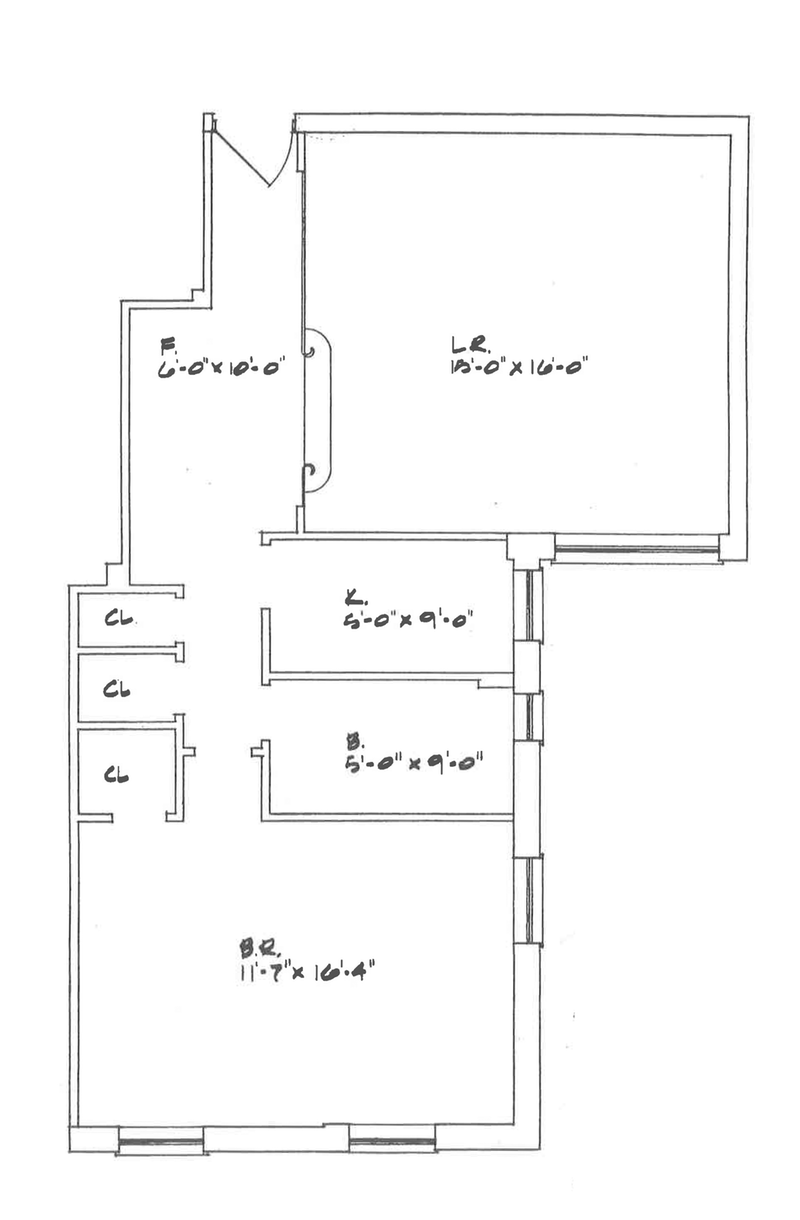 Floorplan for 155 West 71st Street, 6C