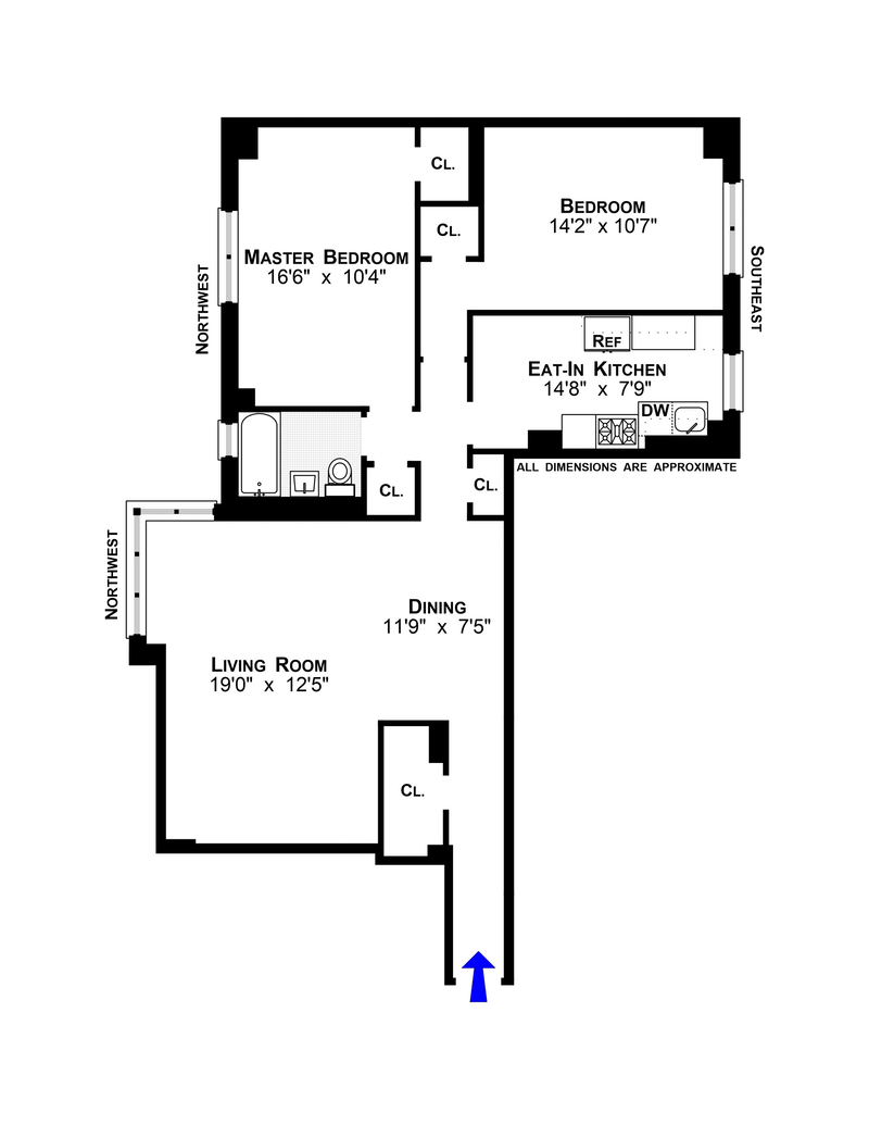 Floorplan for 415 Grand Street