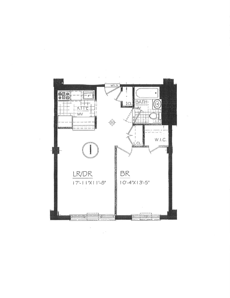 Floorplan for 279 West 117th Street, 2I