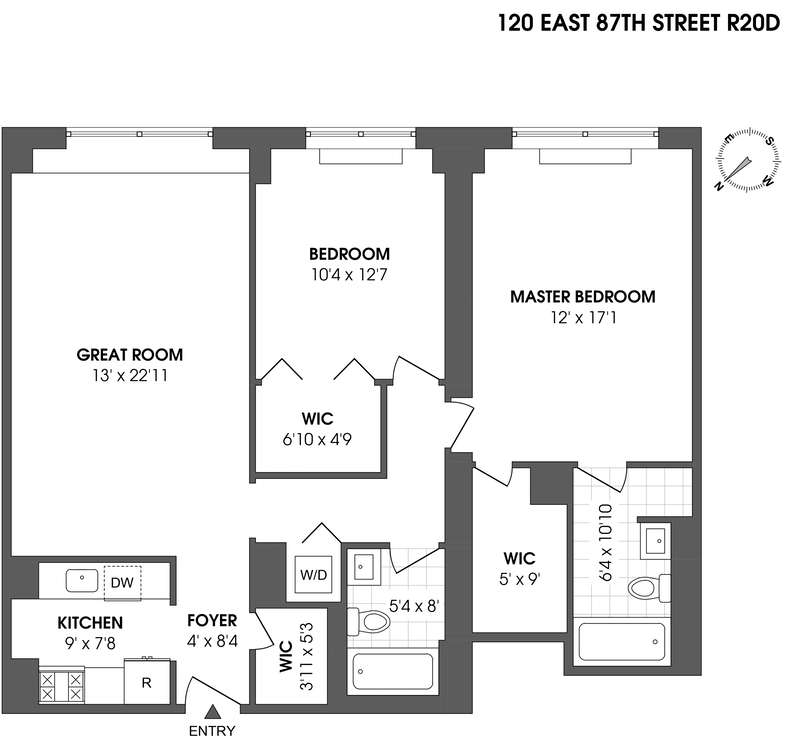 Floorplan for 120 East 87th Street, R20D