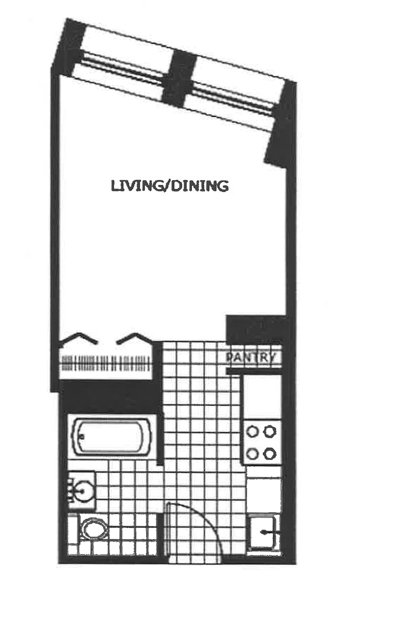 Floorplan for 1 Wall Street Court, 808