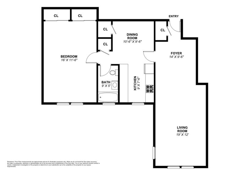 Floorplan for 620 West 239th Street, 6D