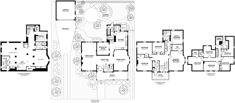 Floorplan for 184 Rugby Road