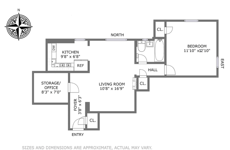 Floorplan for 34 -49 81 Street, 6R