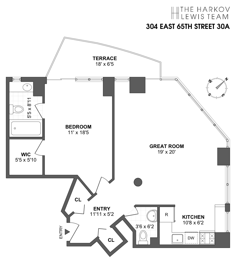 Floorplan for 304 East 65th Street, 30A