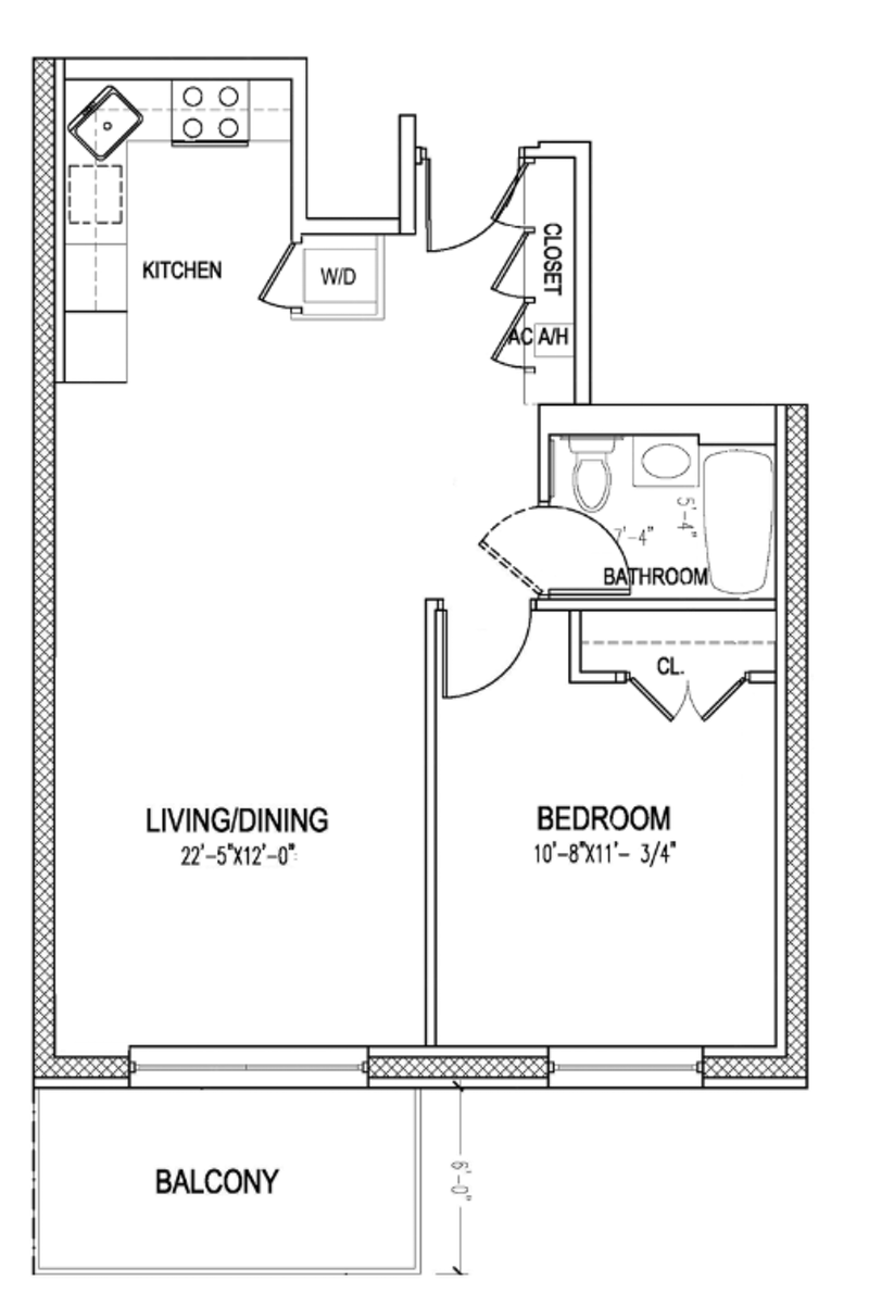 Floorplan for 210 East 35th Street, 3B