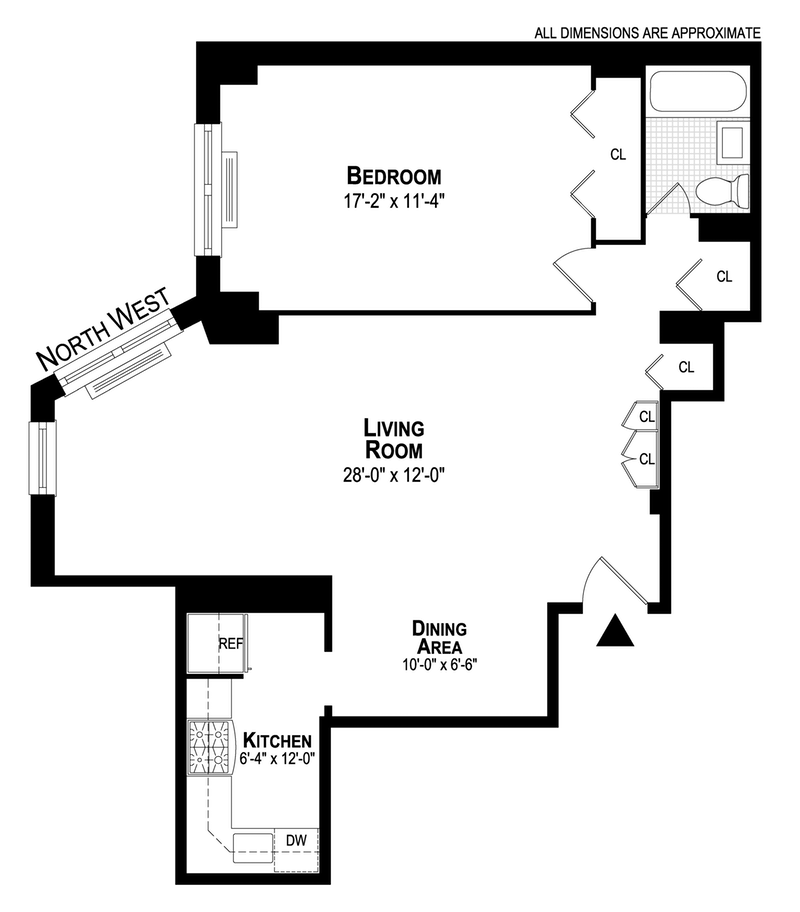 Floorplan for 245 East 25th Street, 4A