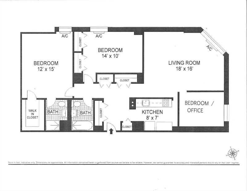 Floorplan for 1641 Third Avenue, 7F