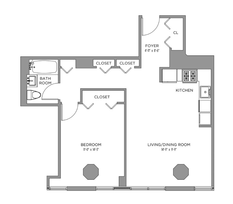 Floorplan for Luxe Loft Living