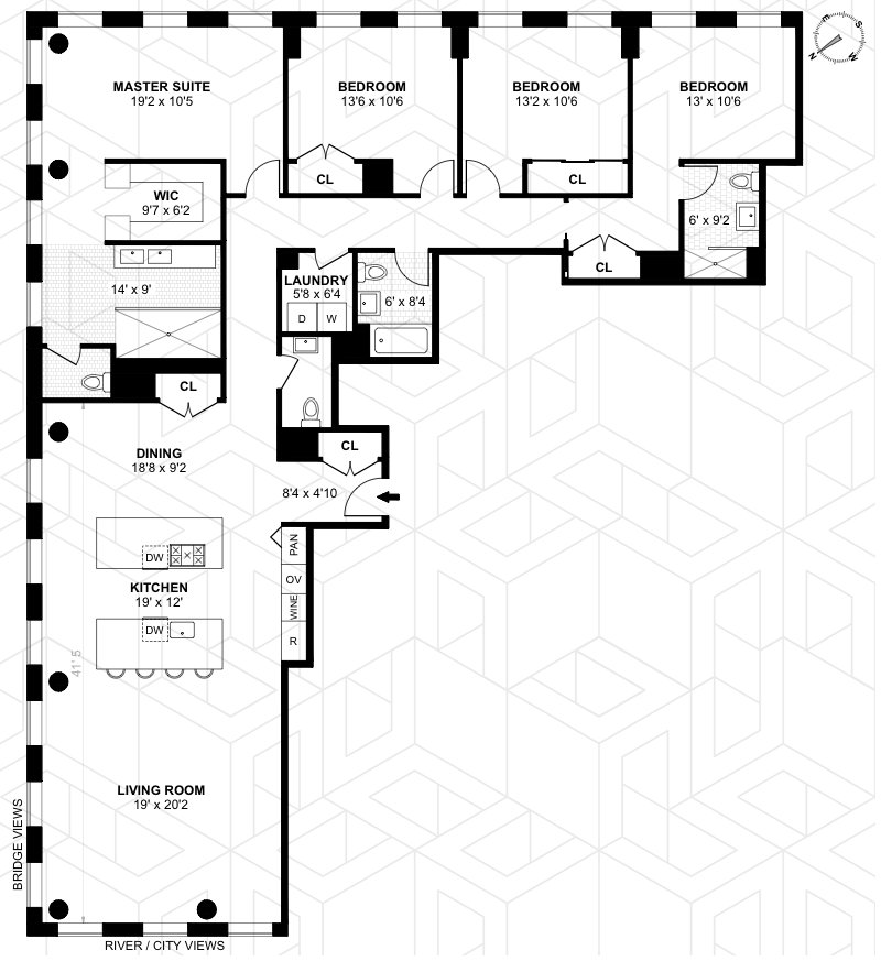Floorplan for 1 John Street, 11F