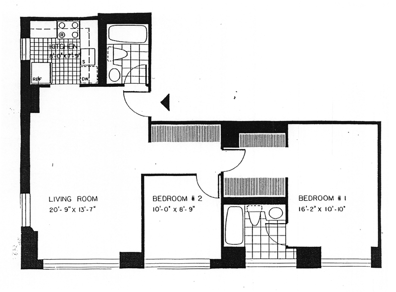 Floorplan for 236 East 47th Street, 11C