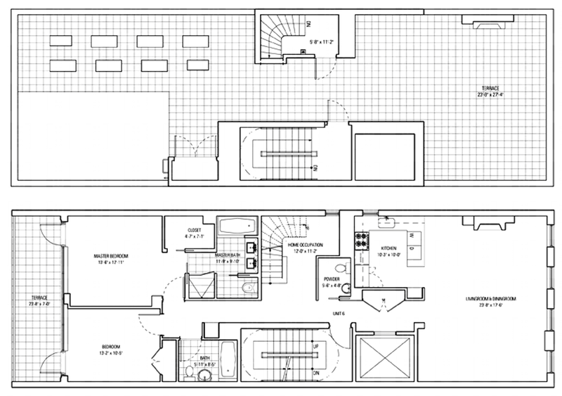 Floorplan for 238 West 108th Street, PH