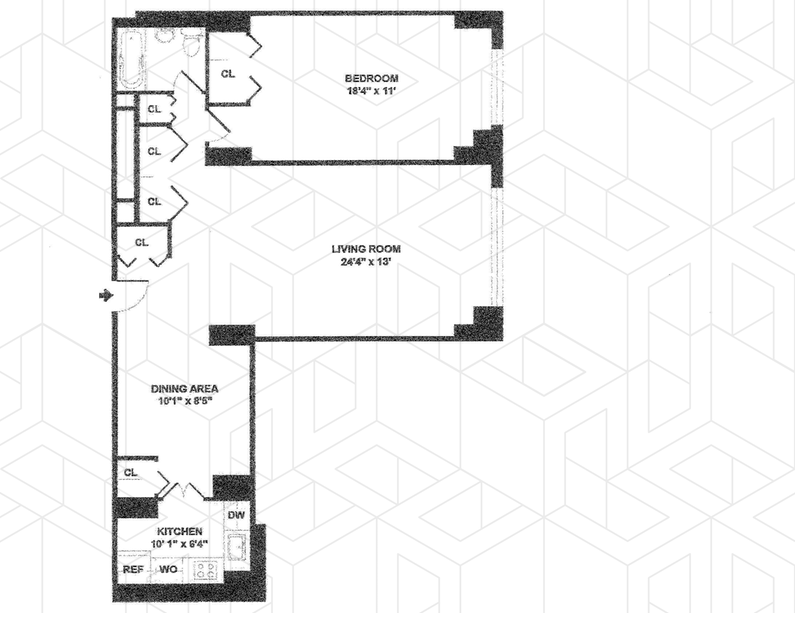Floorplan for 2500 Johnson Avenue, 7E